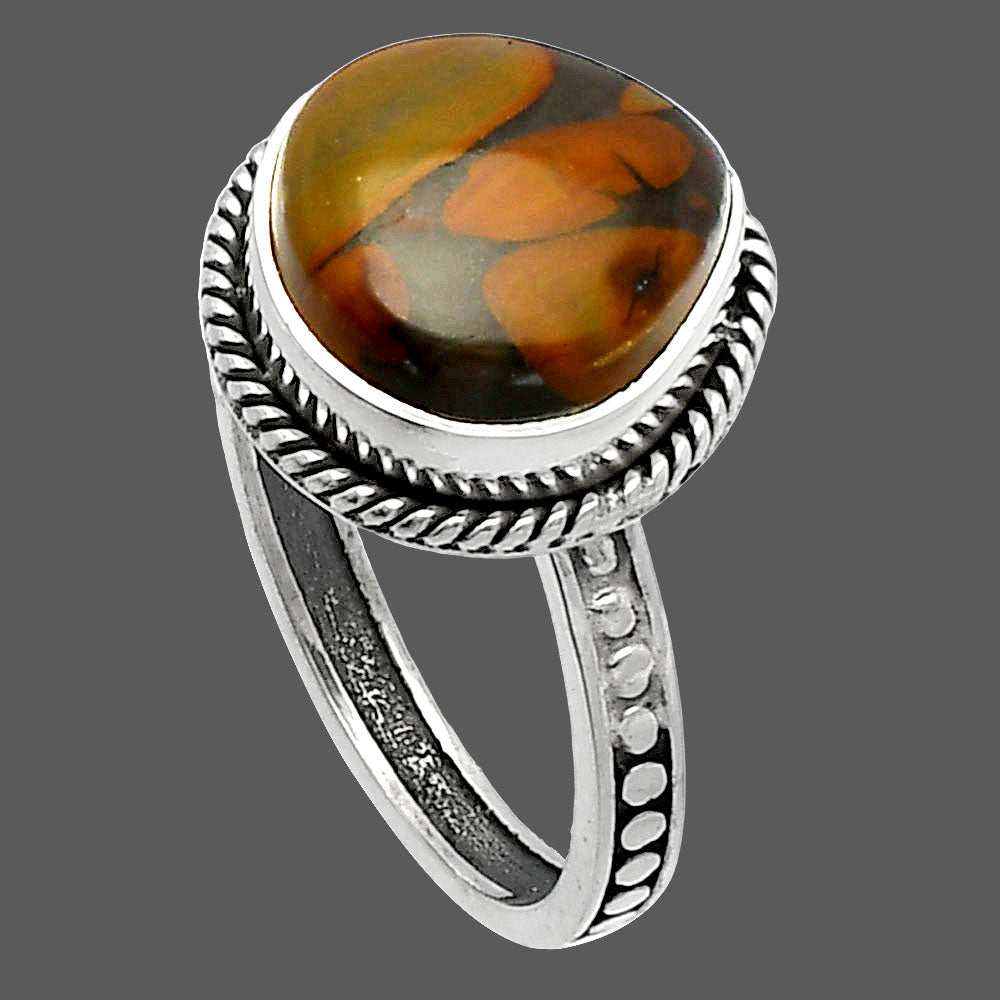 Natural Bamboo Jasper Ring size-9 R-1066 SDR229444-2