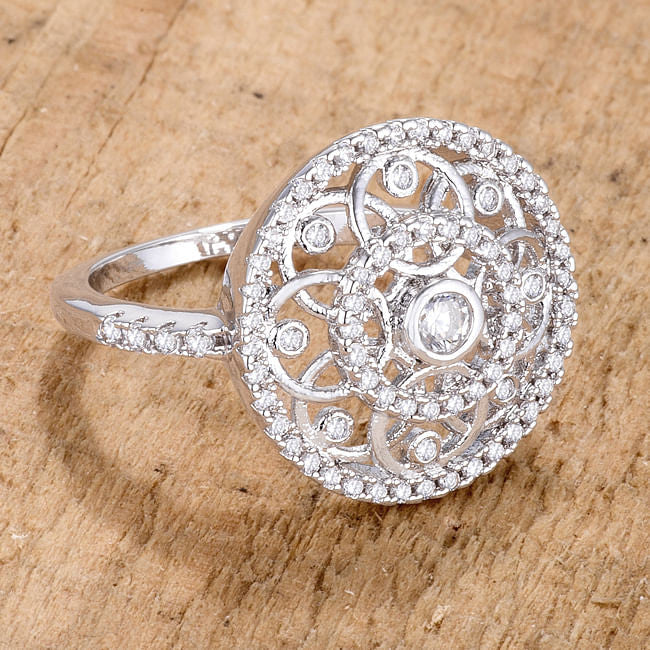 .5 Ct Interlocking Circles Ring with CZ-0
