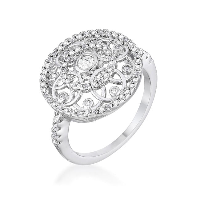 .5 Ct Interlocking Circles Ring with CZ-1