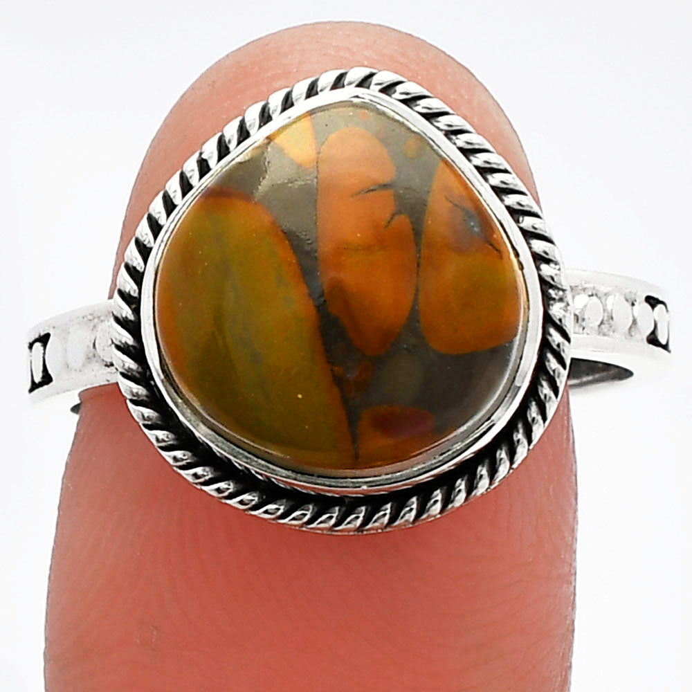 Natural Bamboo Jasper Ring size-9 R-1066 SDR229444-0